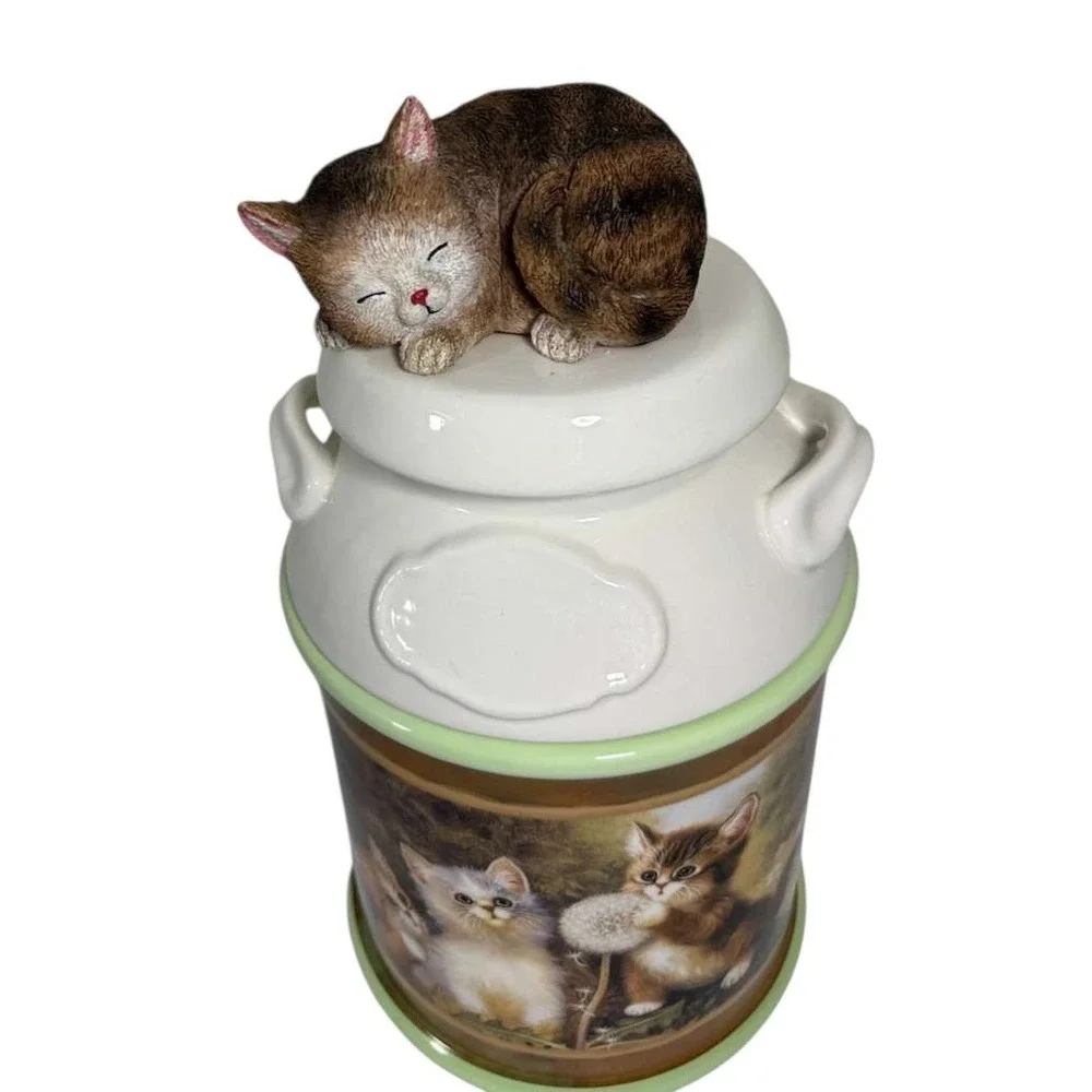 The Bradford Exchange Edition Two 2017 Cozy Kitten Canister 11